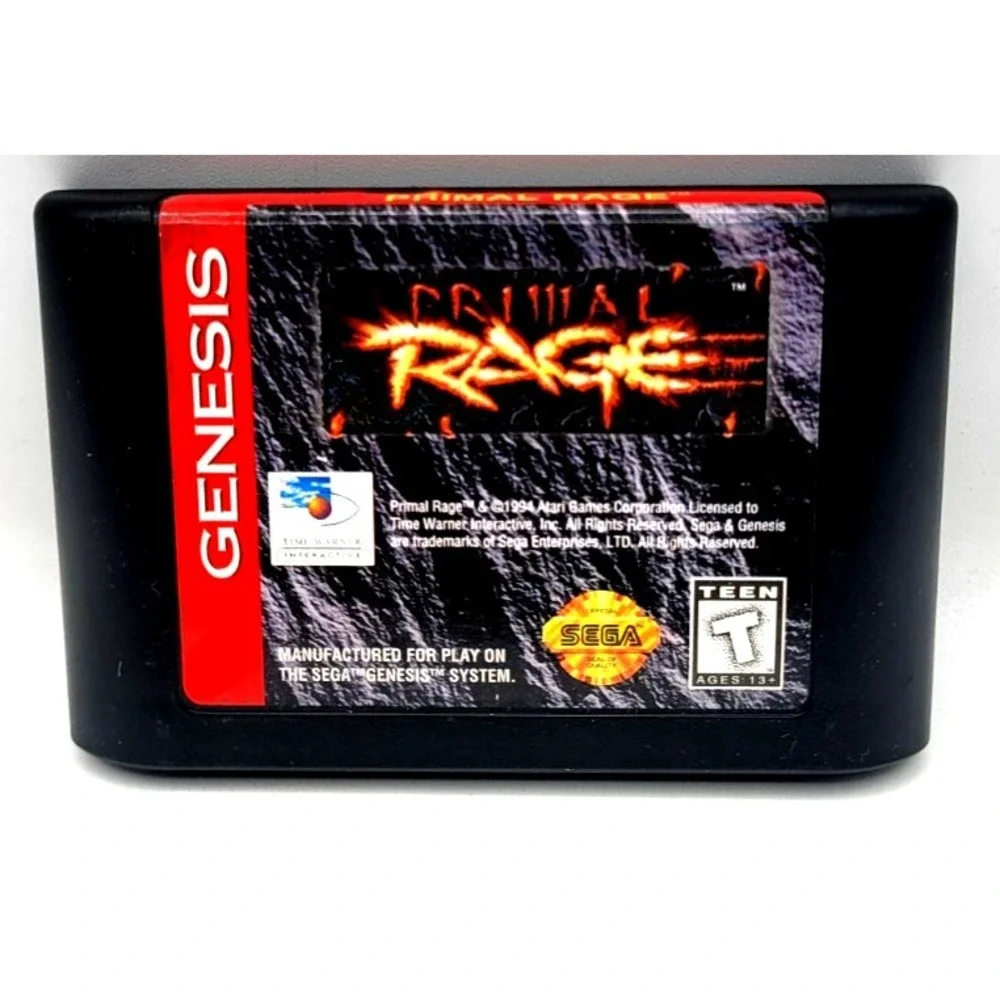 Primal Rage (Sega Genesis, 1994), Atari Games Corp, Cart Only